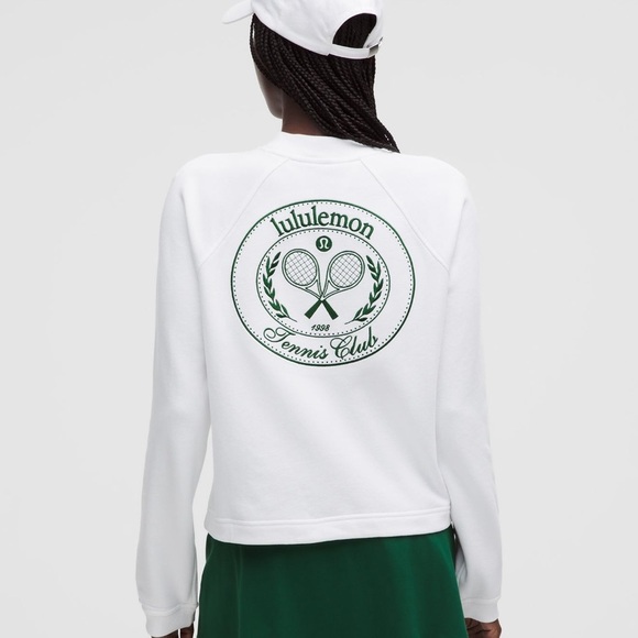 lululemon athletica Sweaters - Lululemon Cotton French Terry Crew Pullover – Tennis Club